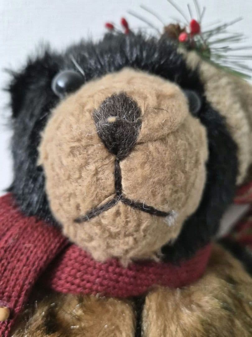 クリスマス　ベアー　くまのぬいぐるみ　ヴィンテージ　レトロ　激レア　輸入雑貨