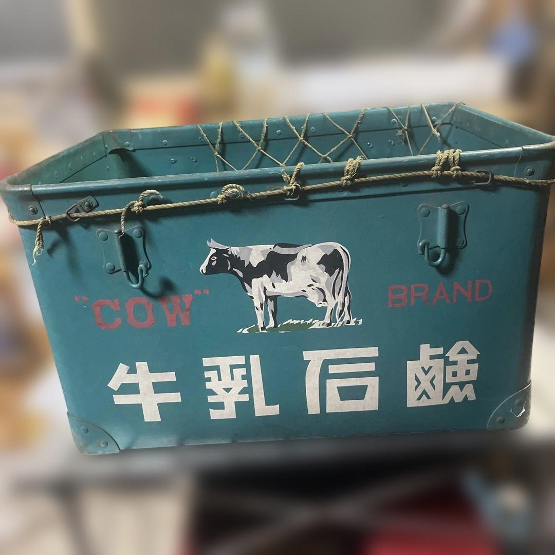 牛乳石鹸ボテ箱　昭和レトロ　アンティーク