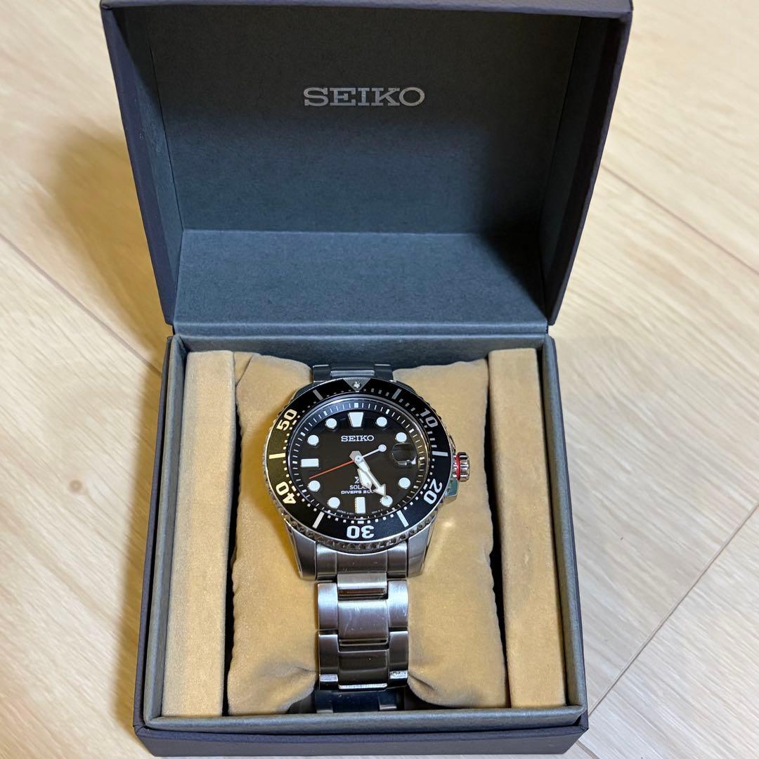 SEIKO 時計　PROSPEX ソーラー メンズ ダイバース　キューバ