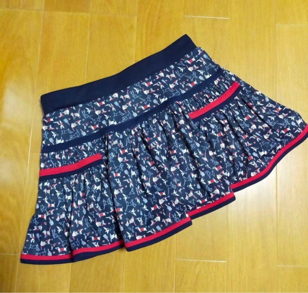 フィラ] テニス スコート 吸水 速乾 UVカット 未使用　M 折り紙アニマル柄