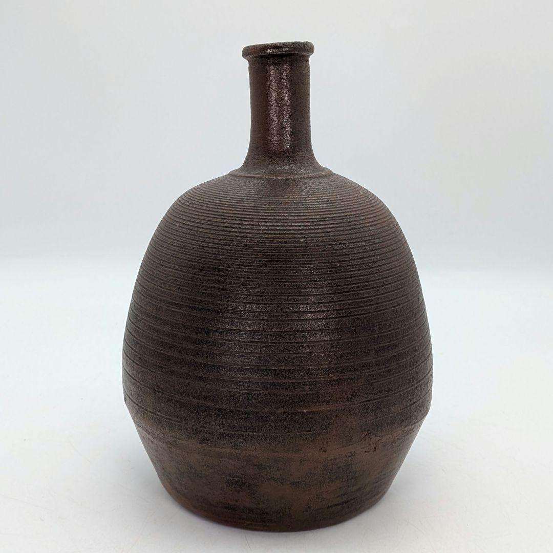江戸末期 古備前 徳利 平八郎（木村泰武）の作 とっくり 花生 花瓶 備前焼