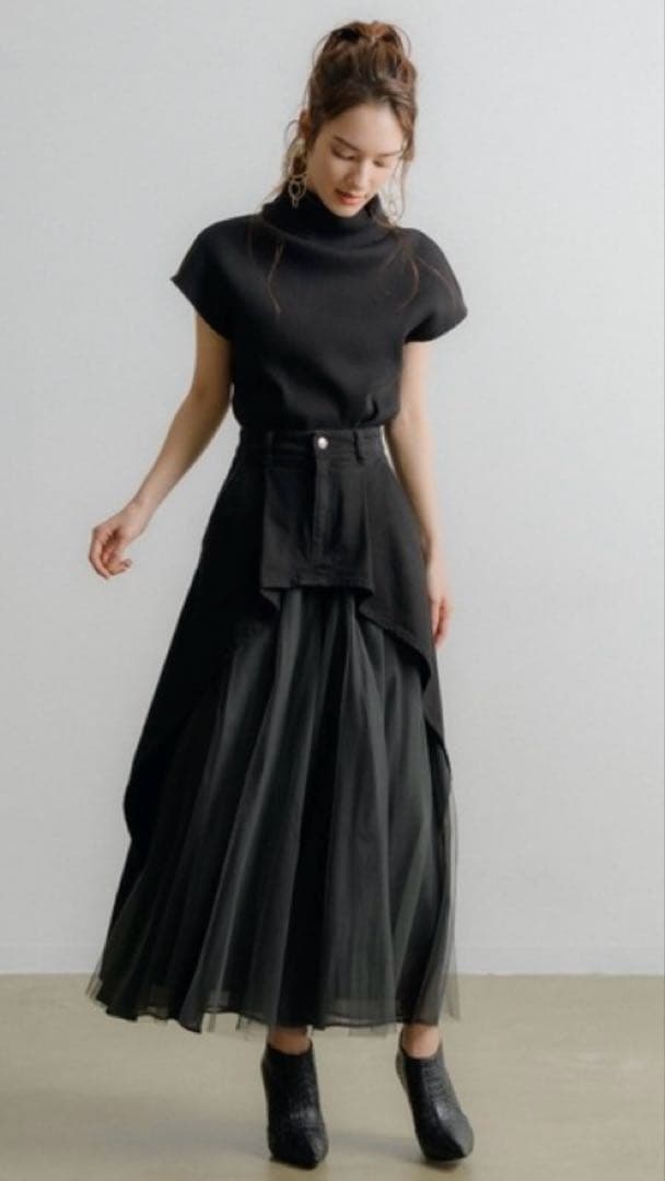 いつき様向け【LA BELLE ETUDE】デニム×チュールシフォンワイドパンツ