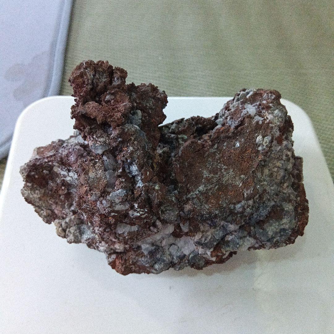 国産　自然銅　秋田県荒川鉱山　赤褐色　希少価値