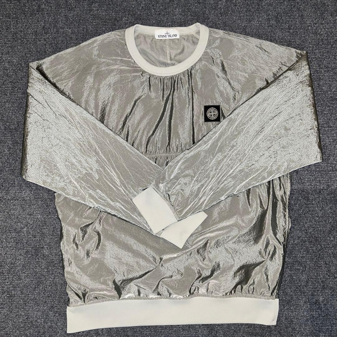 STONE  シルバー ナイロンアウター