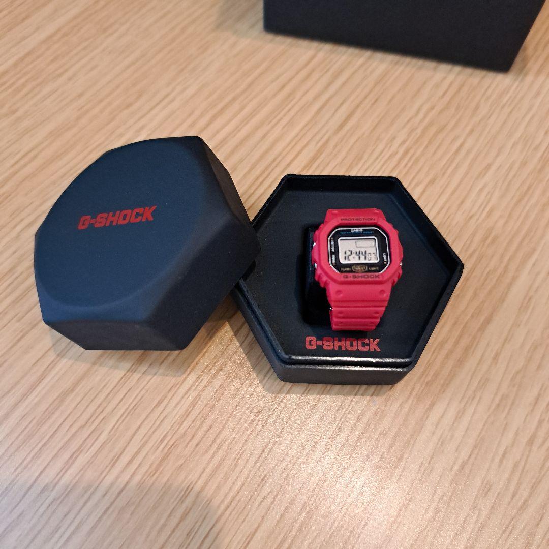 カシオ　リングウォッチ　G-SHOCK DWN-5600-4JR レッド