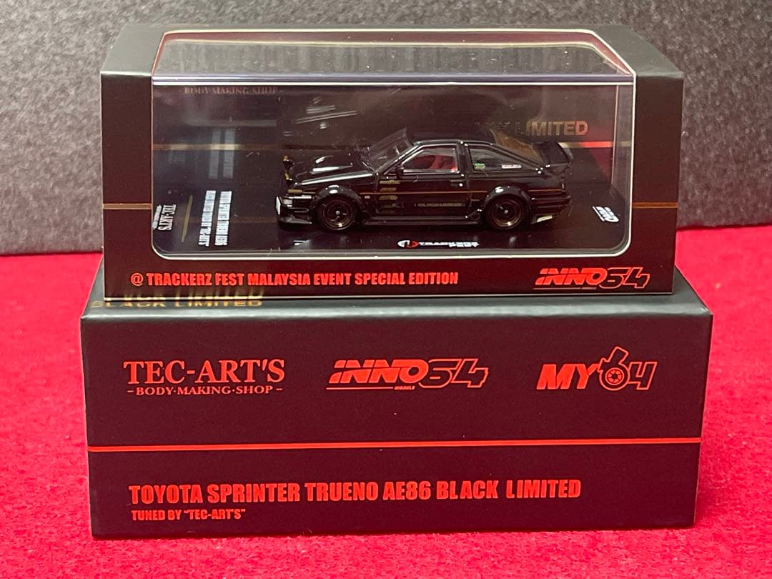 t*k様 トヨタ スプリンター トレノ AE86 ブラックリミテッド 1:64