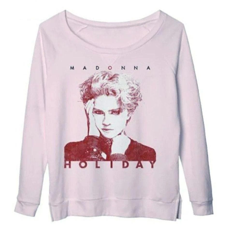 MADONNA　オフィシャル 裏起毛 ボートネック スウェット シャツ