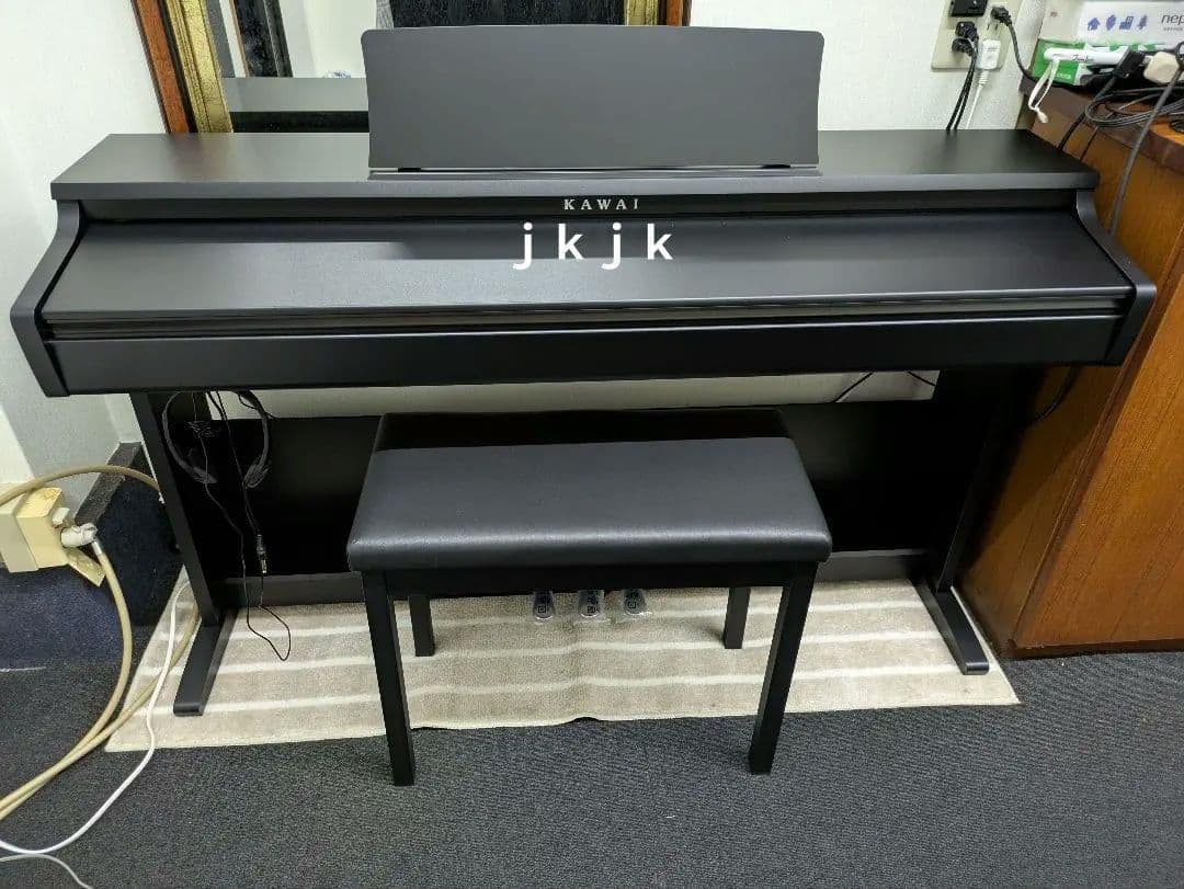 ◆Blue◆カワイ電子ピアノ 椅子・ヘッドフォン付き KDP75B