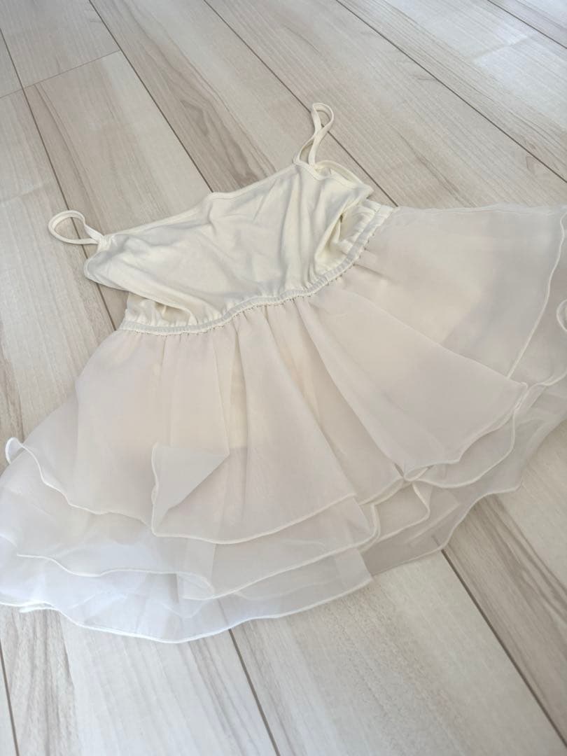 ♡完売商品♡COCO DEAL ペプラムブラウスレイヤードニット アイボリー