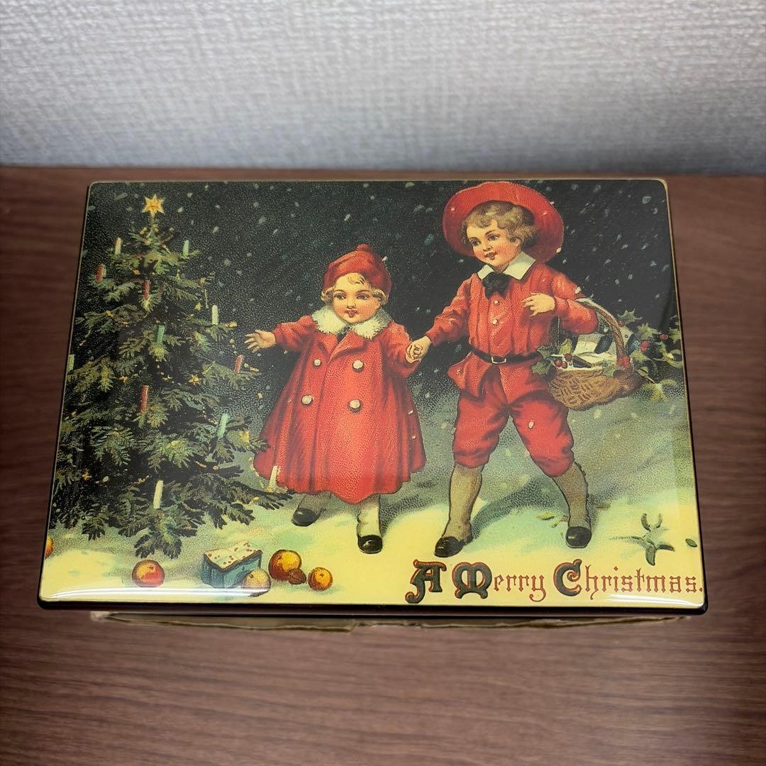 未使用品　ドイツ製　クリスマス　オルゴール　小物入れ