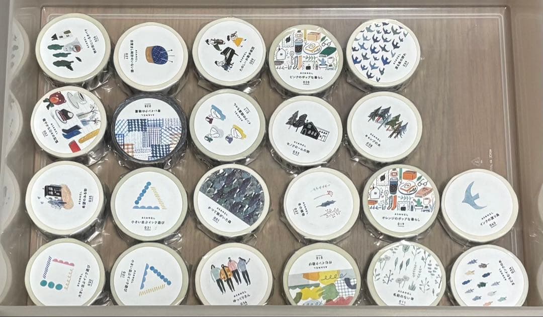 アサネル　マスキングテープ22個　マステまとめ売り