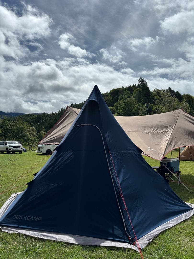 【あずきr34さん専用】【美品】クイックキャンプ TCワンポールテント ネイビー
