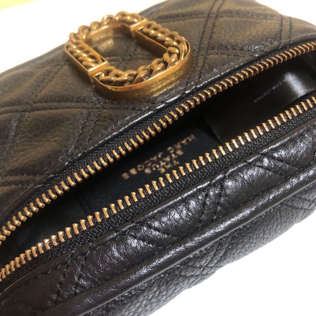 マークジェイコブス　ブラックレザー ボディバッグ・ウエストポーチ