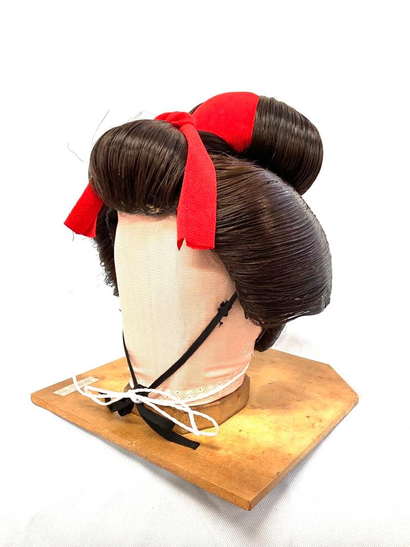 舞妓(半かつら、中サイズ) 中古日本髪かつら、舞踊かつら、大衆演劇かつら