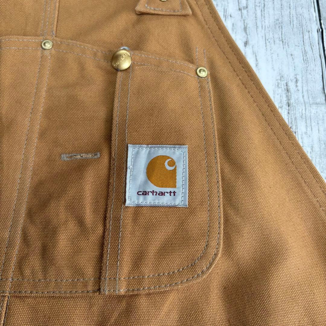 USA製 Carhartt カーハート ダック地 ダブルニー オーバーオール