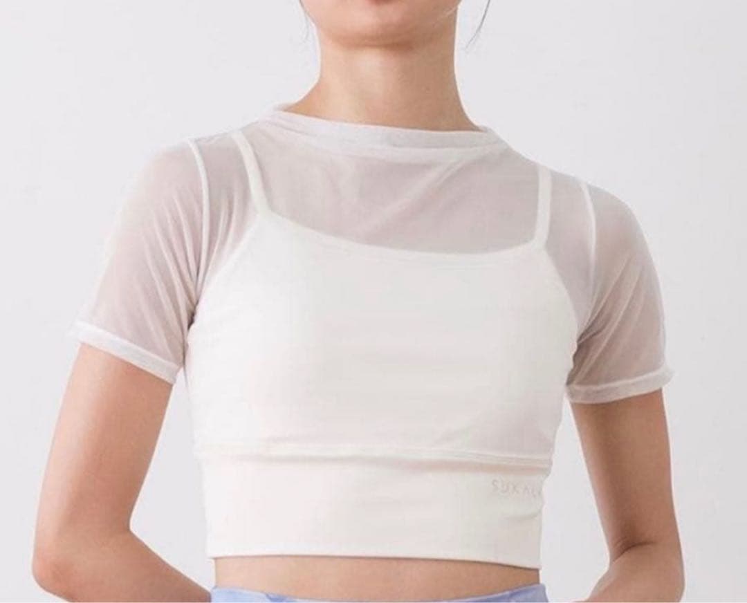 SUKALA シアーレイヤードキャミブラトップ　アイボリー