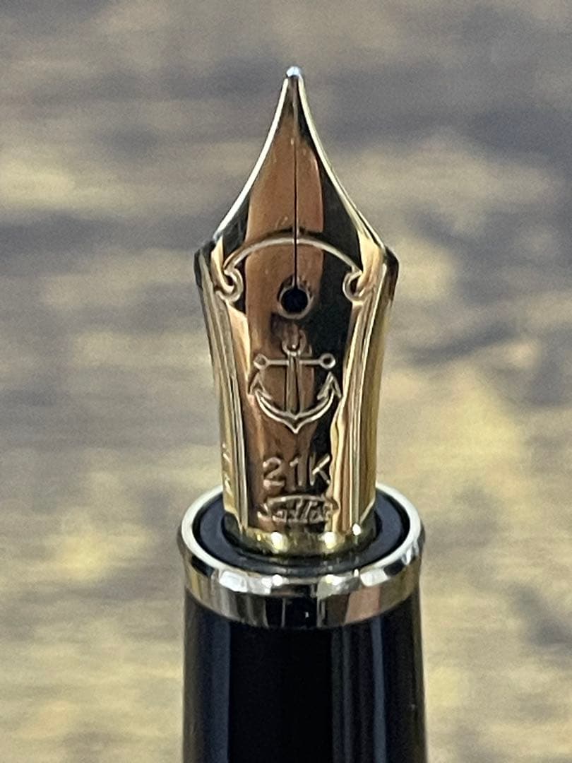 筆記確認＆洗浄済　セーラー　万年筆　プロフィット　21k ホワイトゴールド