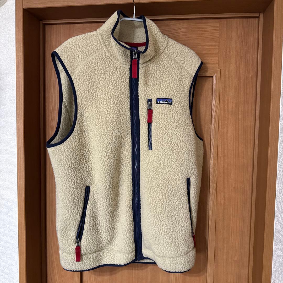 patagonia フリースベスト M ベージュ