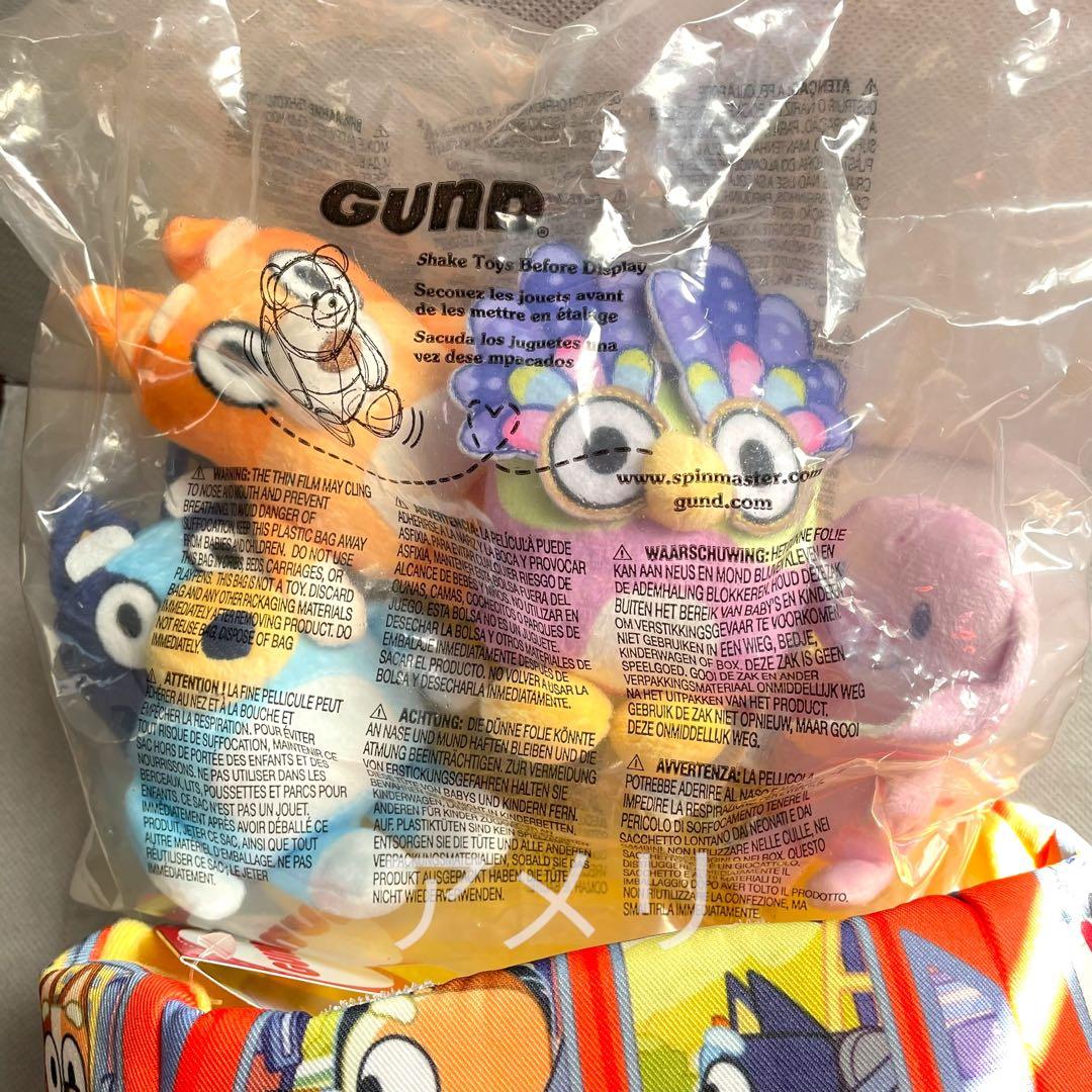 日本未発売GUND Bluey 公式 5ピース ぬいぐるみプレイセット 知育玩具