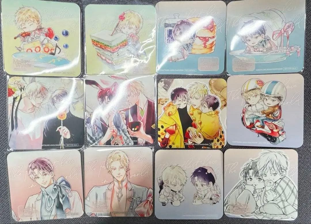 世界でいちばん遠い恋 麻生ミツ晃　コラボカフェ コースター　全種セット