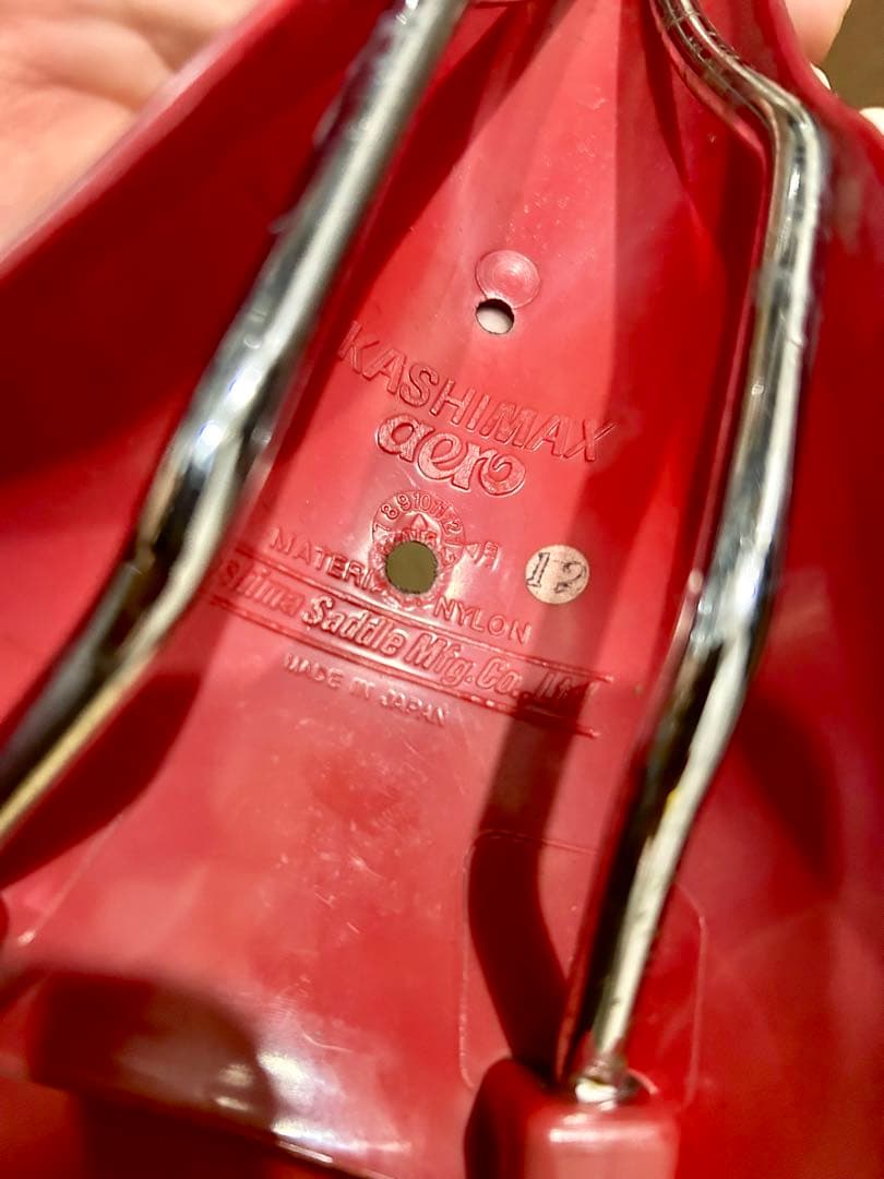 ◆KASHIMAX サドル日本製高級感ある◆ワインレッド/バーガンディ重量257