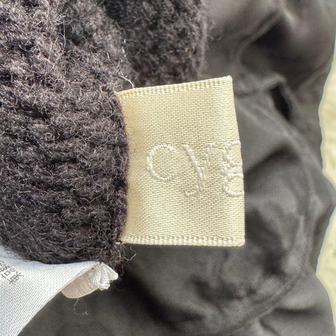 cygne シーニュ ドッキングカーディガン beth ブラック ペプラム