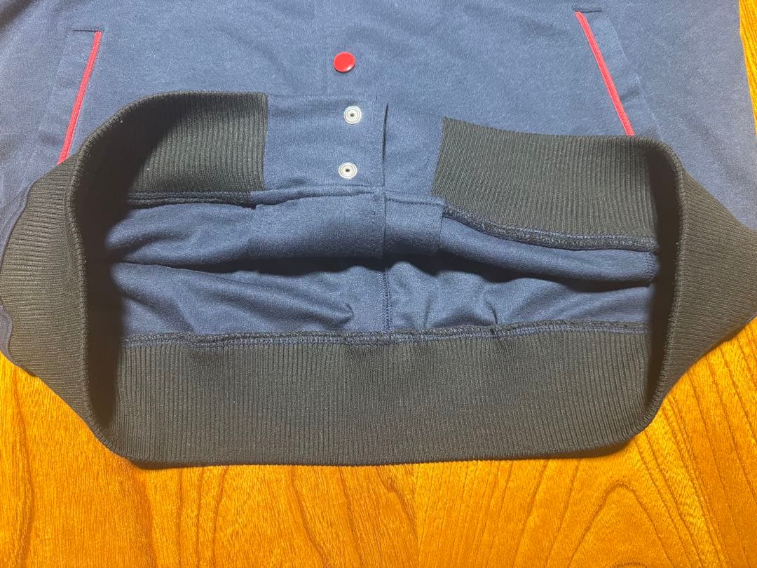 極美品 レアモデル 広島東洋カープ スウェット スタジャン ネイビー Oサイズ