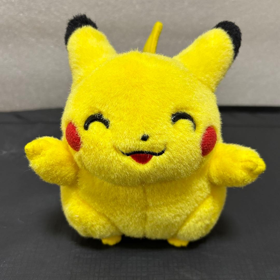 【当時物】初期　ピカチュウ　ぬいぐるみ　にっこり　バンザイ　TOMY