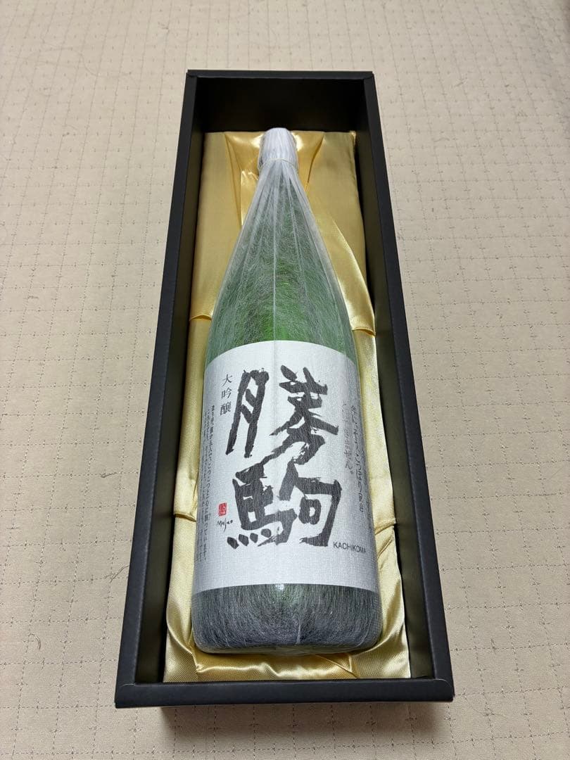 勝駒 大吟醸 1.8L 1800ml 一升瓶 化粧箱付き 25年11月製造