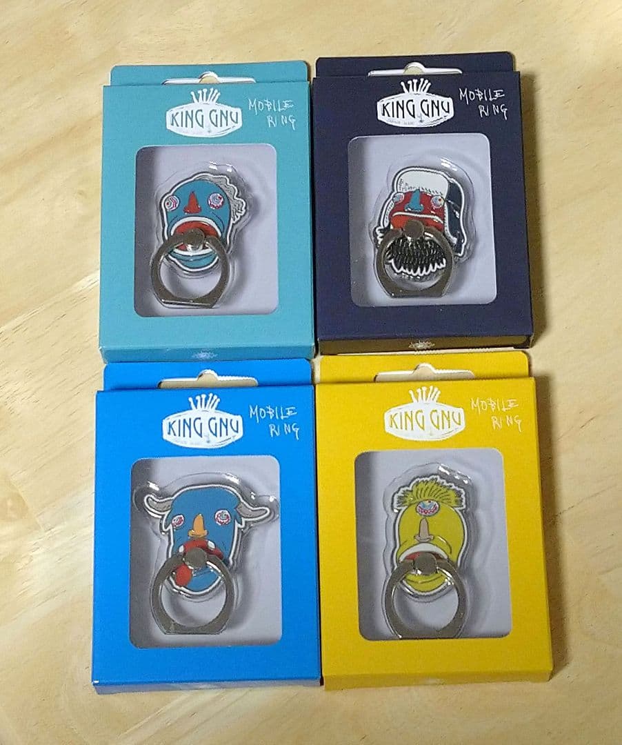 KING GNU キングヌー　スマホリング４点セット　新品未開封