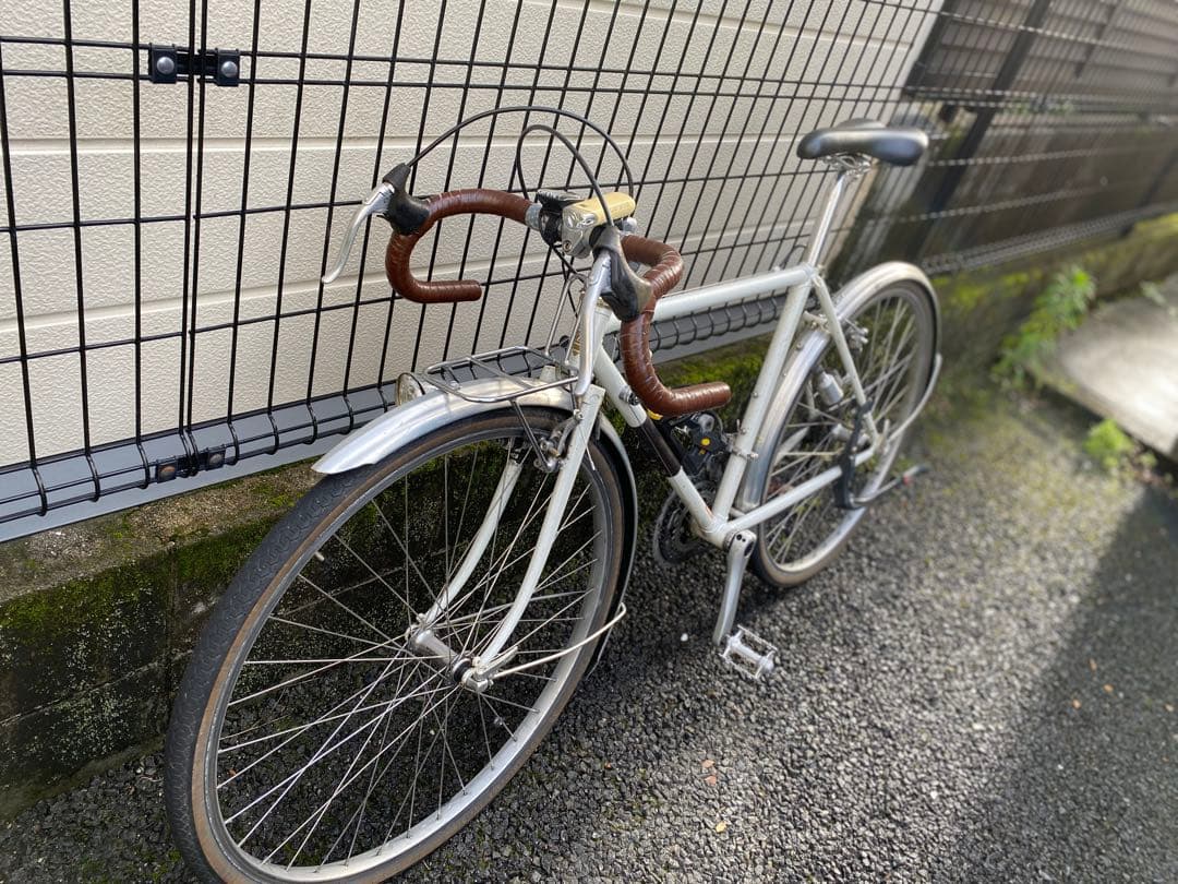 幻の名車　銀輪旅車AZUランドナー　ヴィンテージ　ホワイト