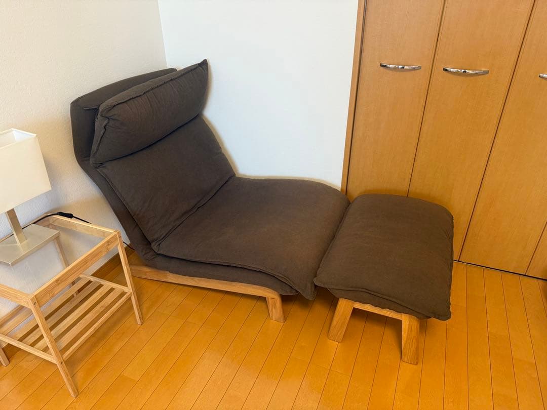 【8/10までお値下げ】【引き取り限定】無印良品 リクライニングソファ 一人掛け