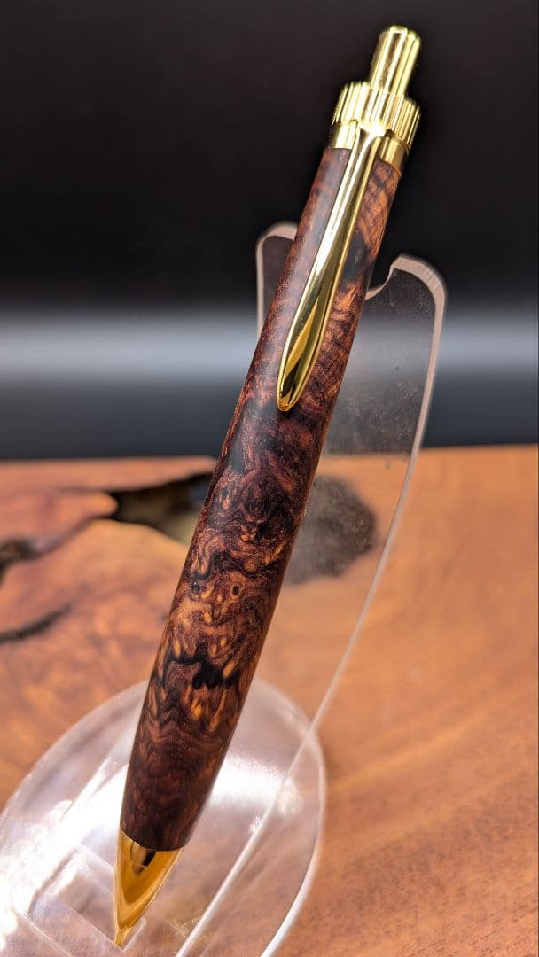 639超極上　ココボロ　瘤杢　木軸シャーペン　ボールペン