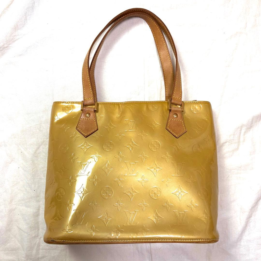 Louis Vuitton ハンドバッグ ヴェルニ モノグラム イエロー