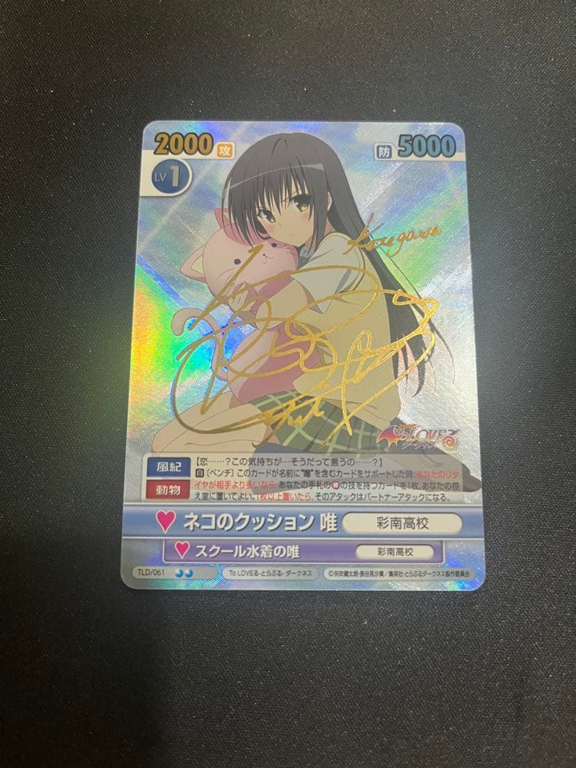 ヴィクトリースパーク　ToLOVEる　古手川唯　サイン