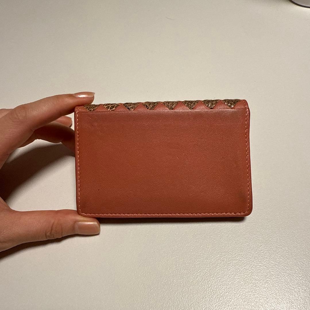 ボッテガ/名刺入れ/ピンク