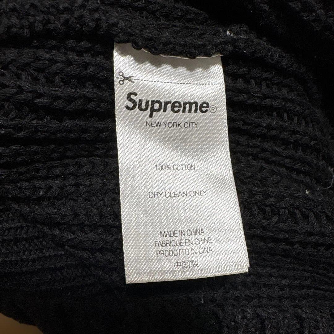 Supreme Small Box Ribbed Sweater 黒 M 状態良