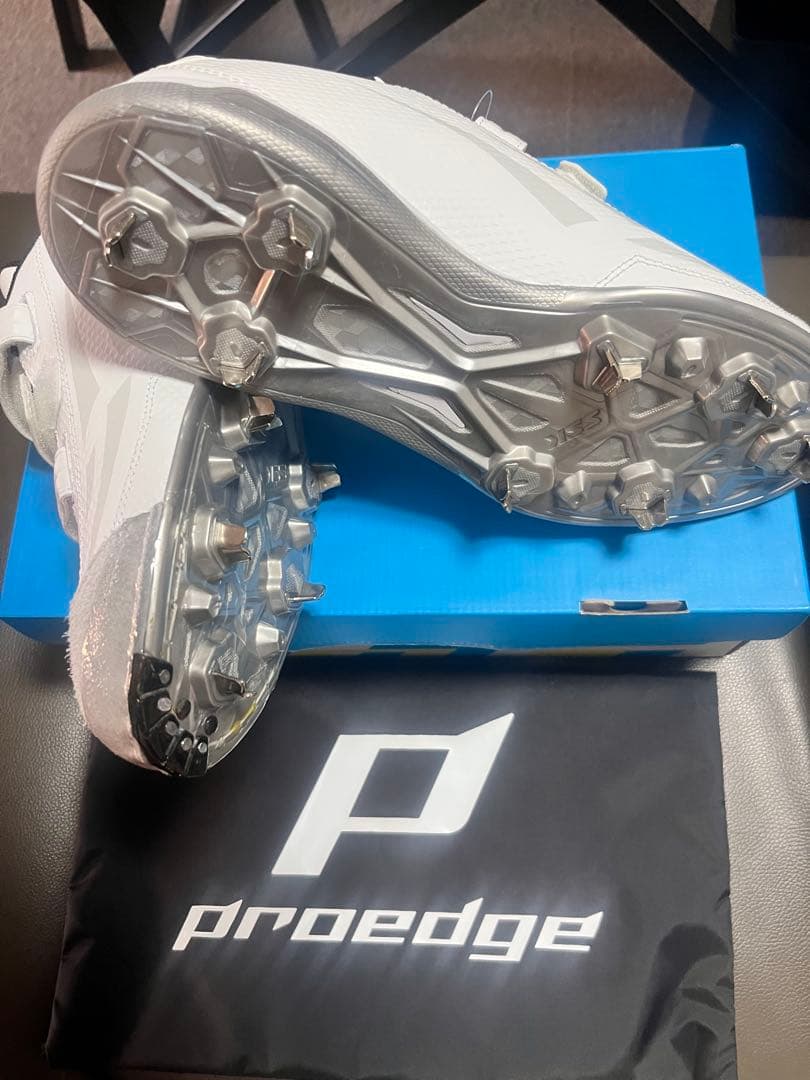 SSKproedgeホワイト スパイクシューズ27.5 P加工右投げ