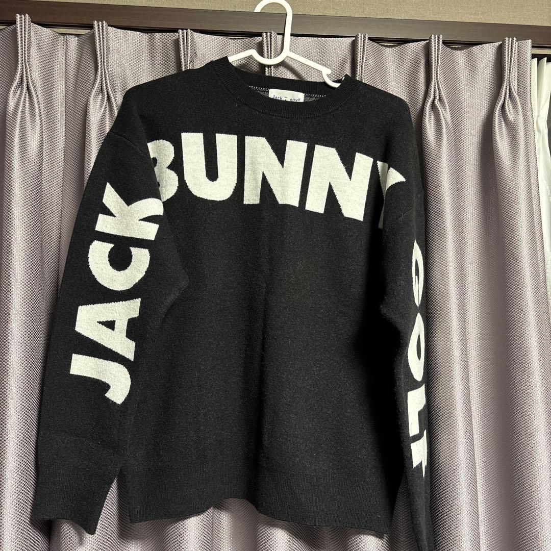JACK BUNNY ロゴセーター ブラック