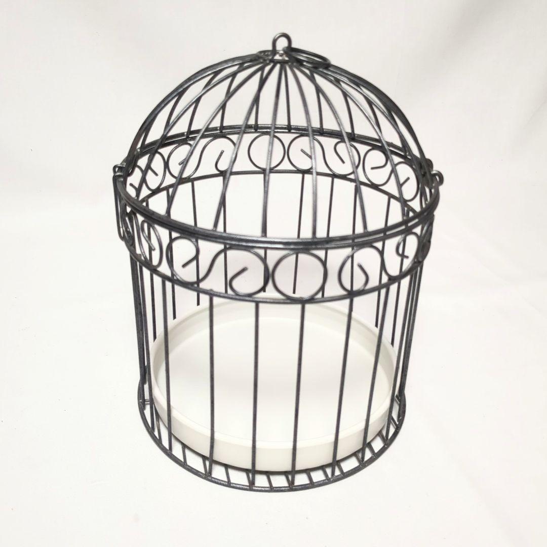 アンティーク調 鉄製　鳥かご　スタンド　セット