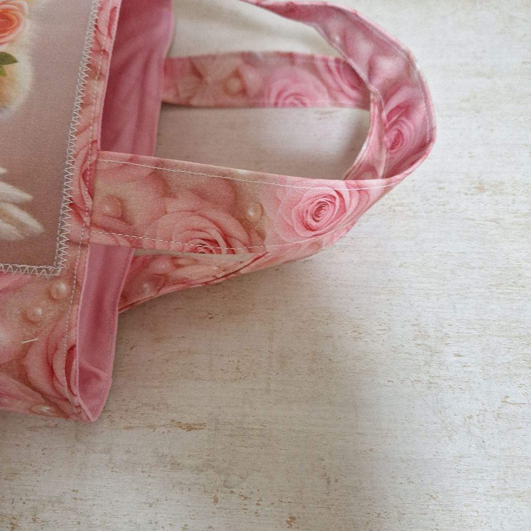 激レアポメラニアンパネル生地　ハンドメイド　ミニバック