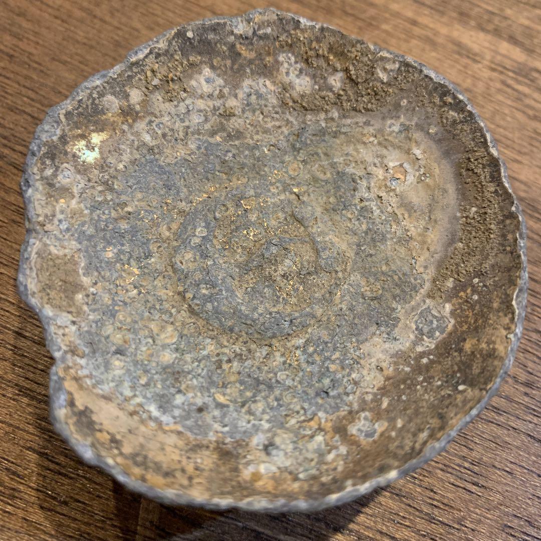 鉄杯　発掘品　古道具　アンティーク　美術品　鉄