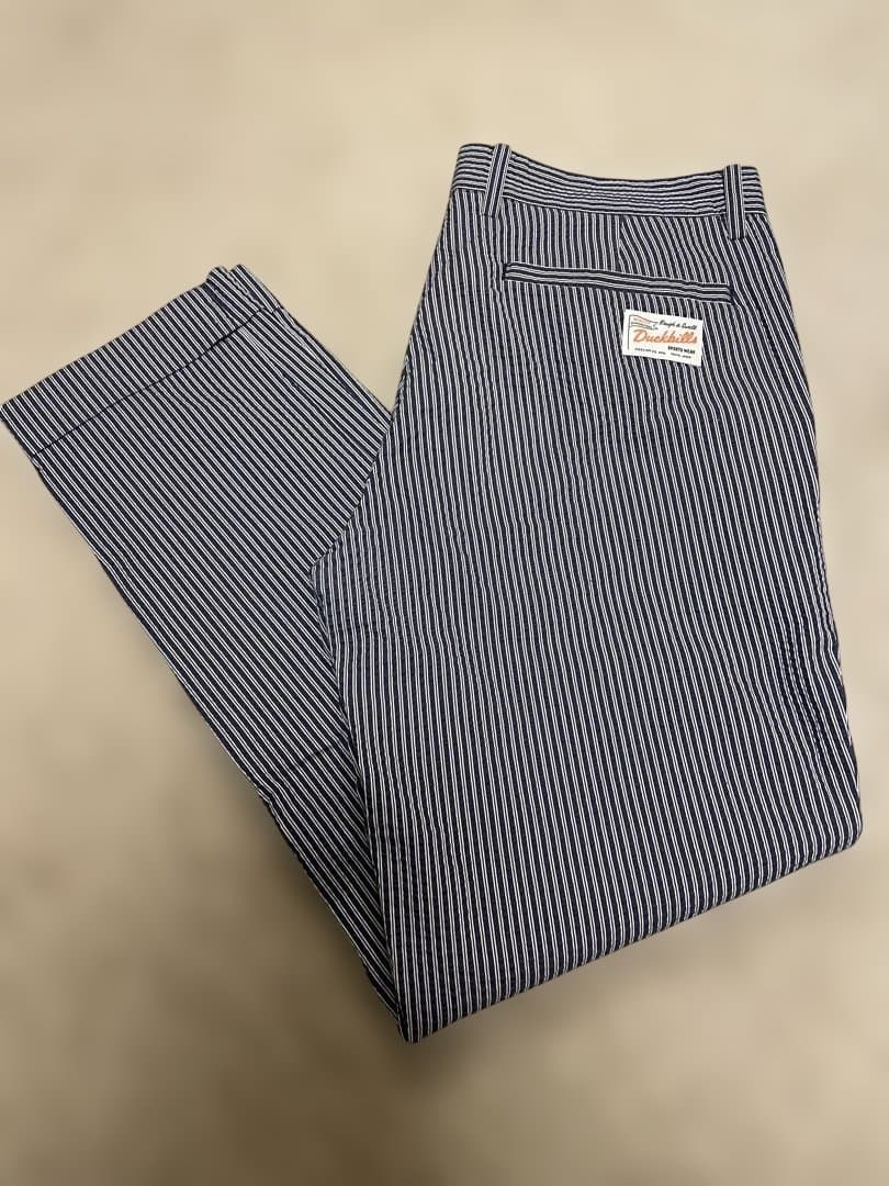 ラフアンドスウェル　rough&swellストライプ柄パンツ　L