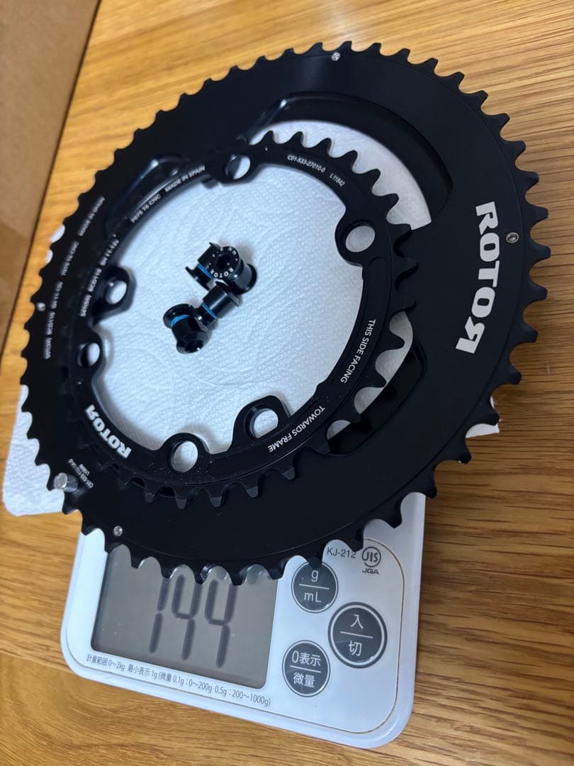 ト*ー様 ROTOR BCD110×4 エアロ 50/34 ＋ チェーンリングボ