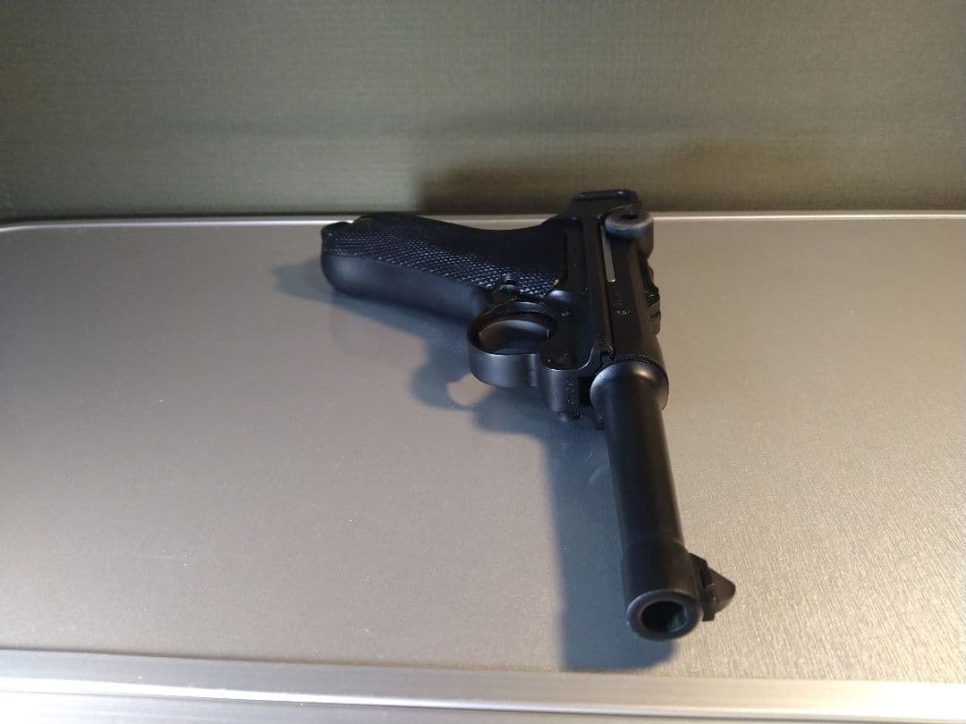 希少な美品！タナカ　ルガーP08　４インチ　快調ガスブロ、ガス漏れ無し！