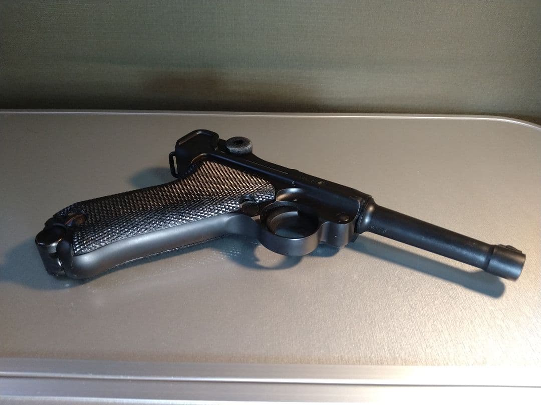 希少な美品！タナカ　ルガーP08　４インチ　快調ガスブロ、ガス漏れ無し！