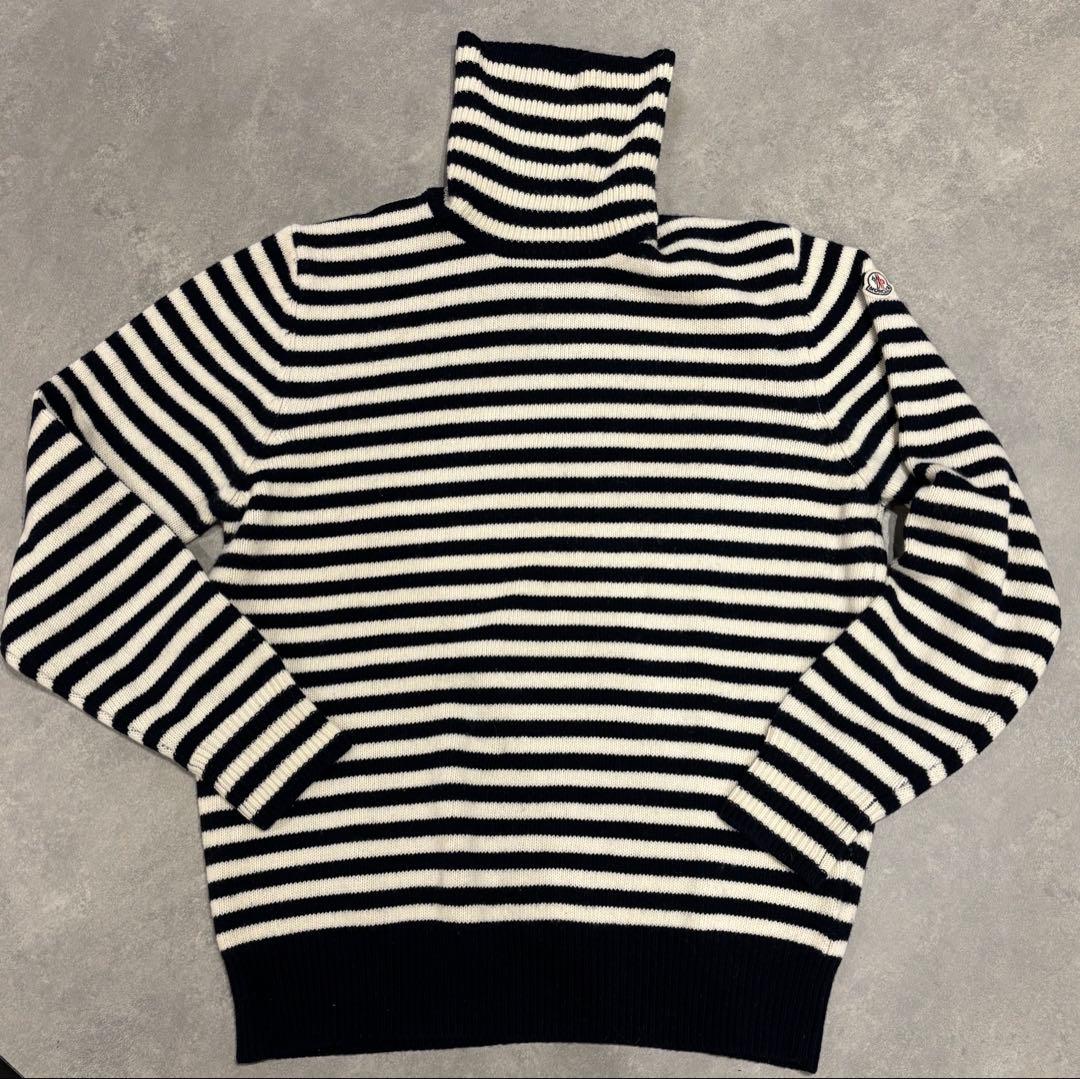モンクレール　MONCLER ボーダータートルネックニット　ユニセックス