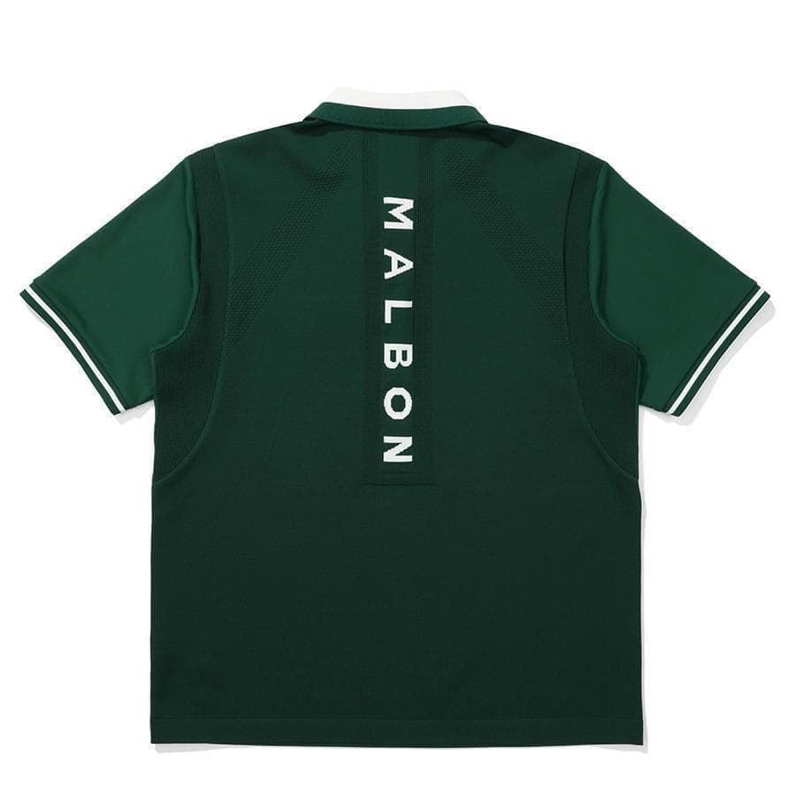 即日発送 マルボンゴルフ ポロシャツ malbon golf メンズシャツ 緑M