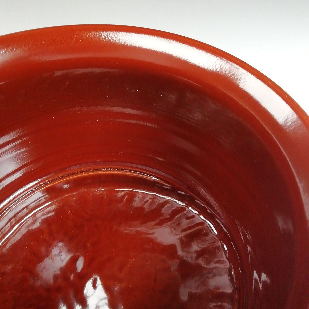 Ｗ１５８　建水　『溜塗　菊形建水』『竹師　宗甫 造』　共箱　茶道具