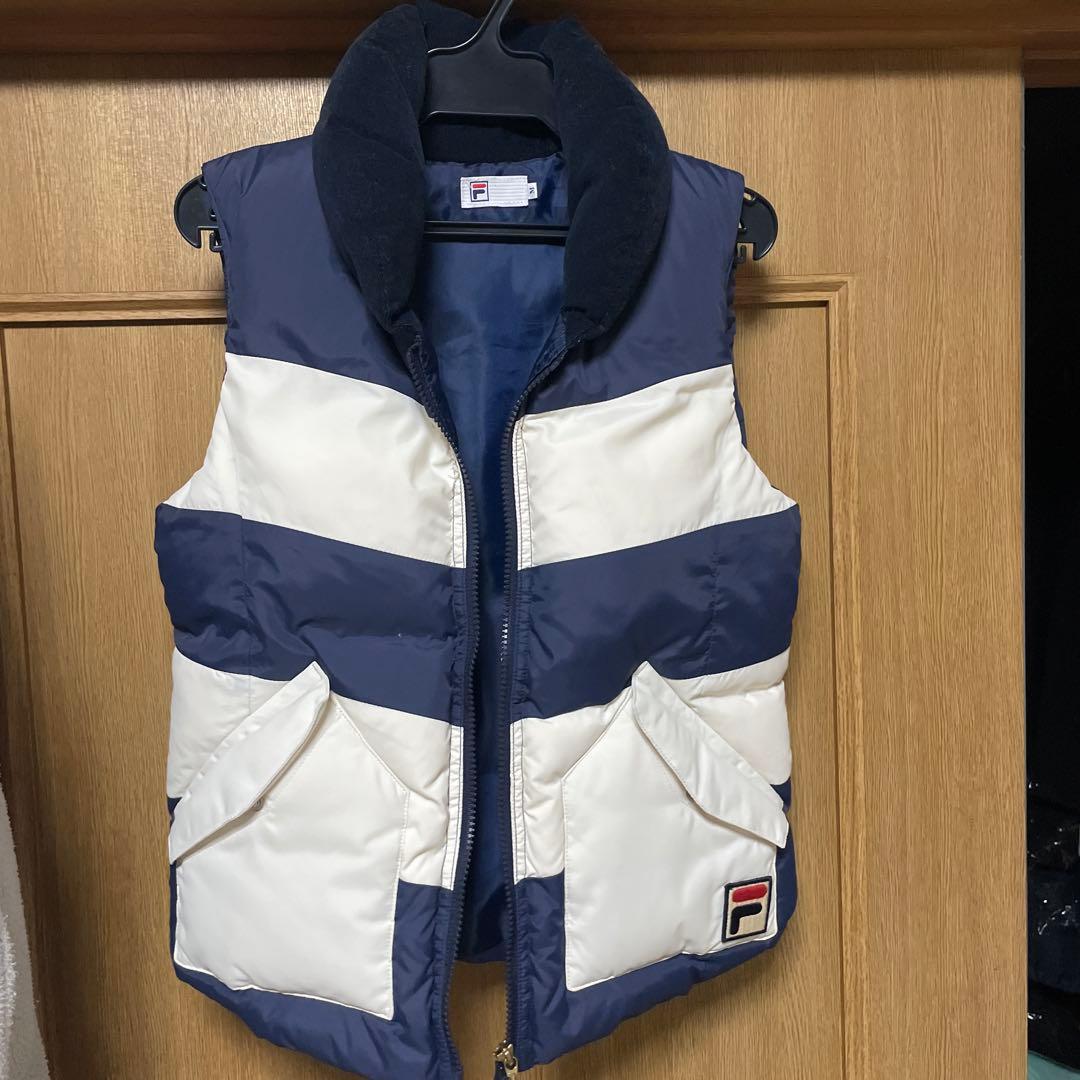 FILA ベスト ネイビー/ホワイト